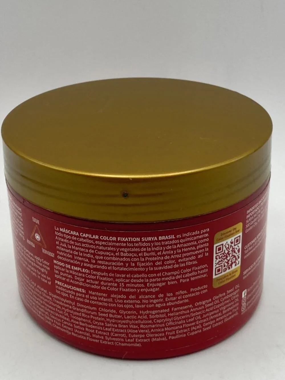 Surya Brasil Color Fixation Hair Mask – 7.94 oz (225g) / New Formulation
